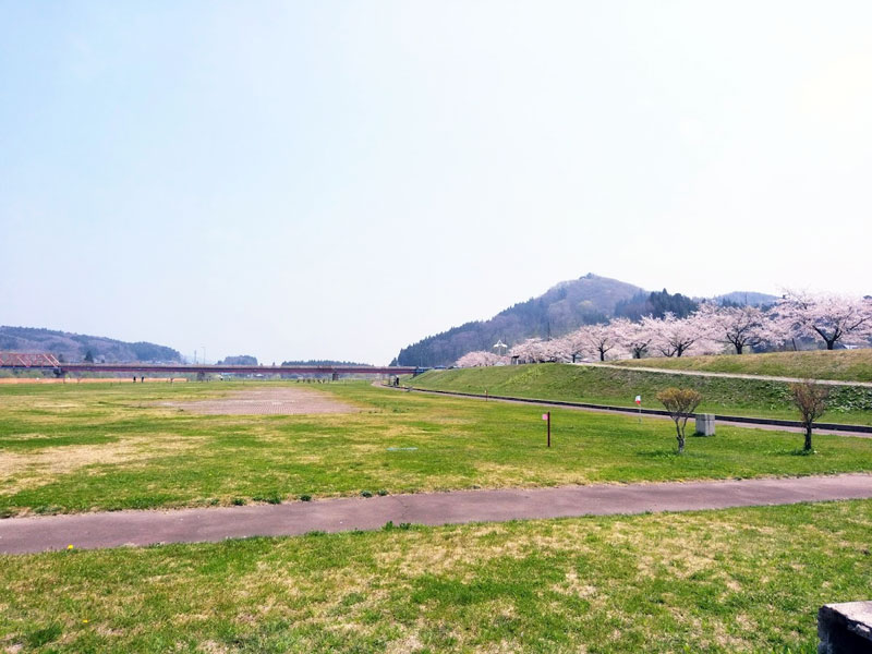 外川原地区米代川河川緑地